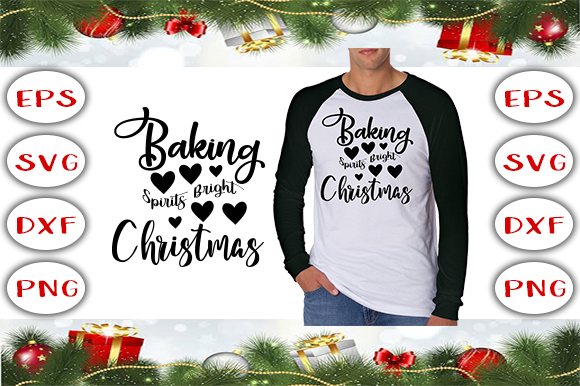 Baking Spirits Bright Christmas Graphics & T-Shirt Designs Review