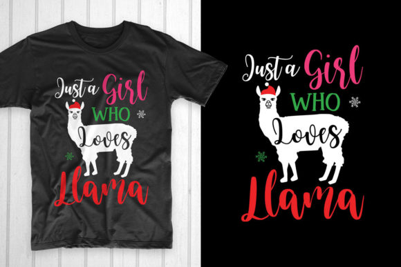 Christmas Llama T Shirt Design: Graphics & Crafts