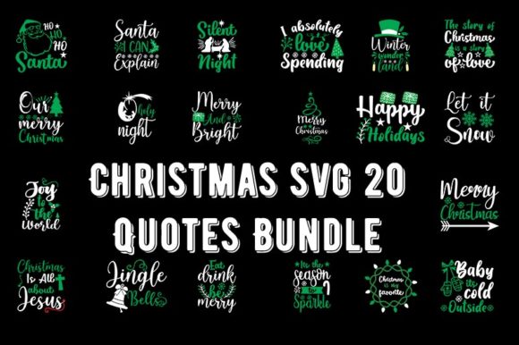 Christmas Quotes Bundle: T-Shirt Designs & Graphics Review