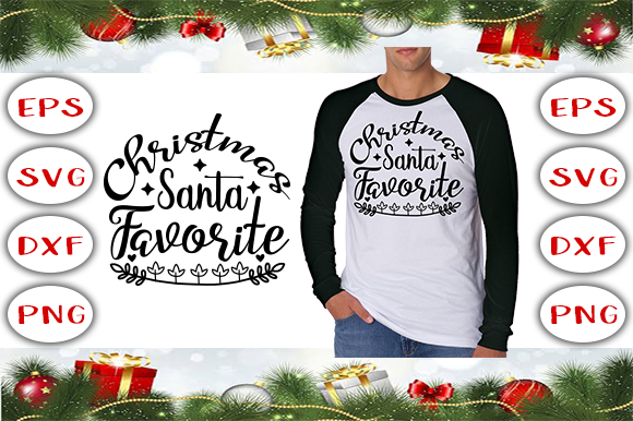 Christmas Santa Favorite Graphics for T-Shirt Designs