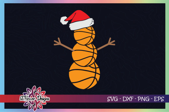 Christmas Snowman Basketball Santa Hat