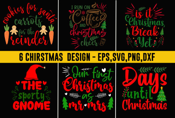 Christmas T-shirt Design Bundle 4: Graphics & T-Shirt Designs