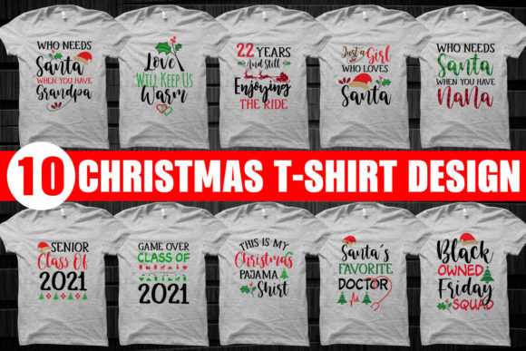 Christmas T-Shirt Designs SVG Graphics Bundle Review
