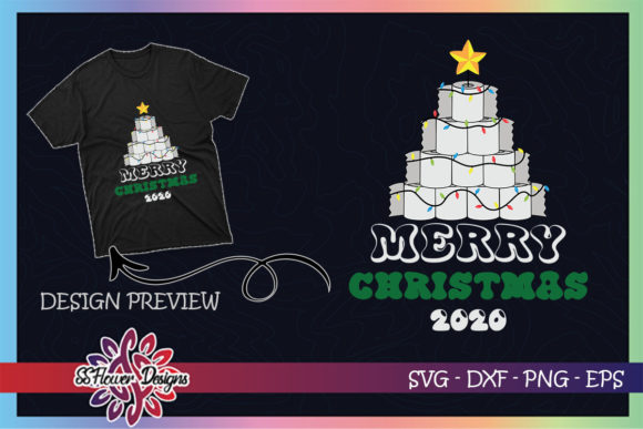 Christmas Tree Graphics for T-Shirt Design