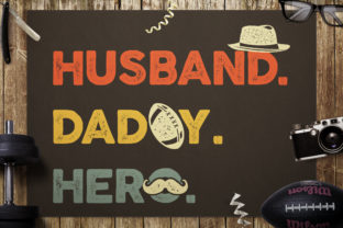 Fathers Day Print Template for T-Shirt Graphics