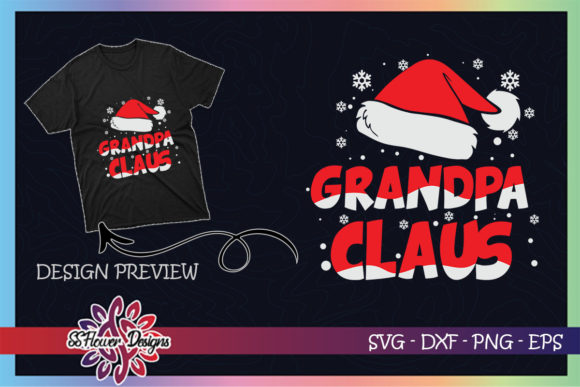 Grandpa Claus Graphics for T‑Shirt Designs