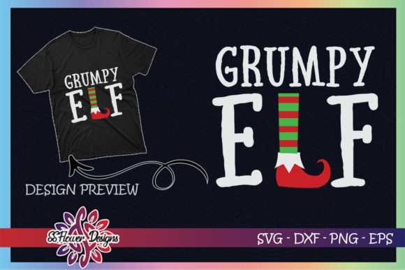 Grumpy ELF Christmas: Graphics & T-Shirt Designs Review