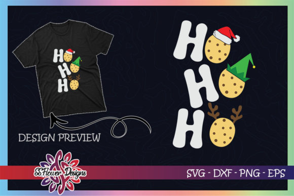 HO HO HO Cookies Santa Hat Christmas Graphics