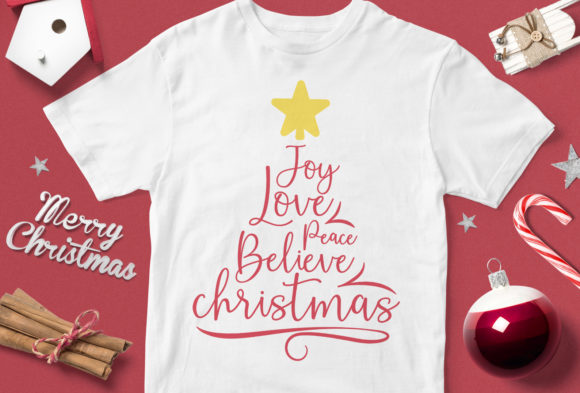 Joy Love Peace Believe Christmas Design Review