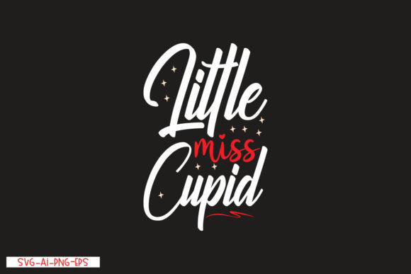 Little Miss Cupid Graphics for T-Shirt Designs