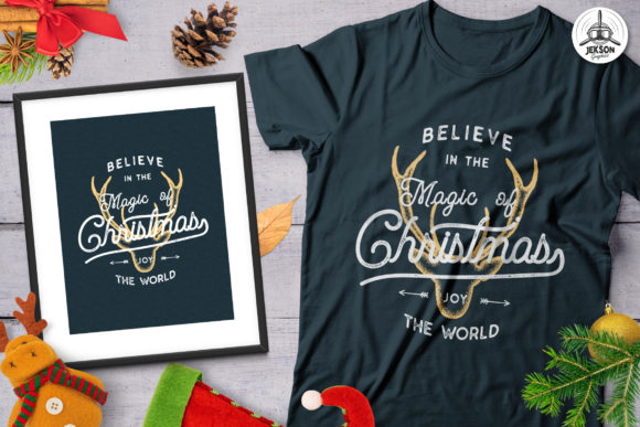 Magic Christmas T-Shirt Retro Design: Graphics & Print Templates Review