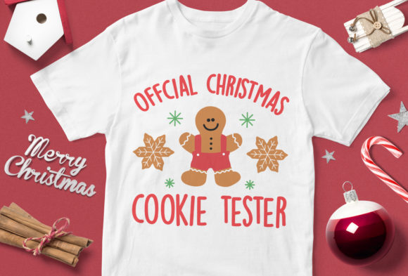 Official Christmas Cookie Tester: Graphics & T-Shirt Design Review