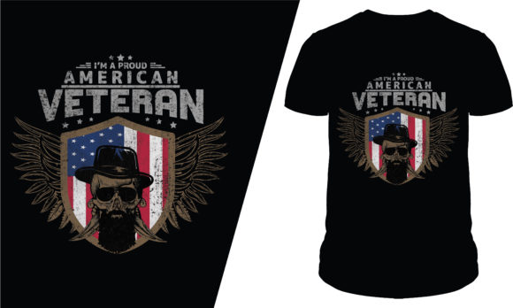 Proud American Veteran Graphics & T-Shirt Designs