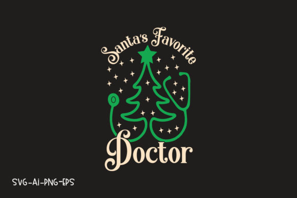 Santa's Favorite Doctor: Graphics & T-Shirt Designs