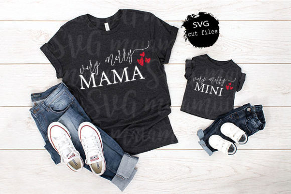 Very Merry Mam SVG Graphics for T-Shirt Designs